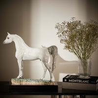 lladro arabian pure breed sculpture large white limited edition
