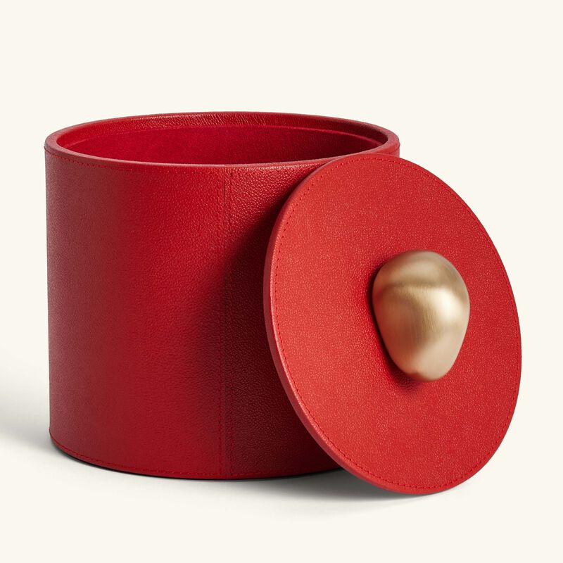 Pebble Trinket Box Red assouline pebble trinket box red