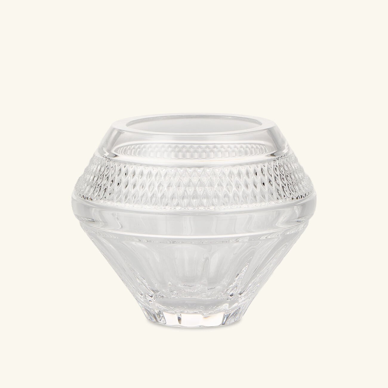 waterford mastercraft copper coast rose vase bowl small clear