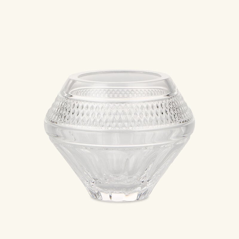 waterford mastercraft copper coast rose vase bowl small clear