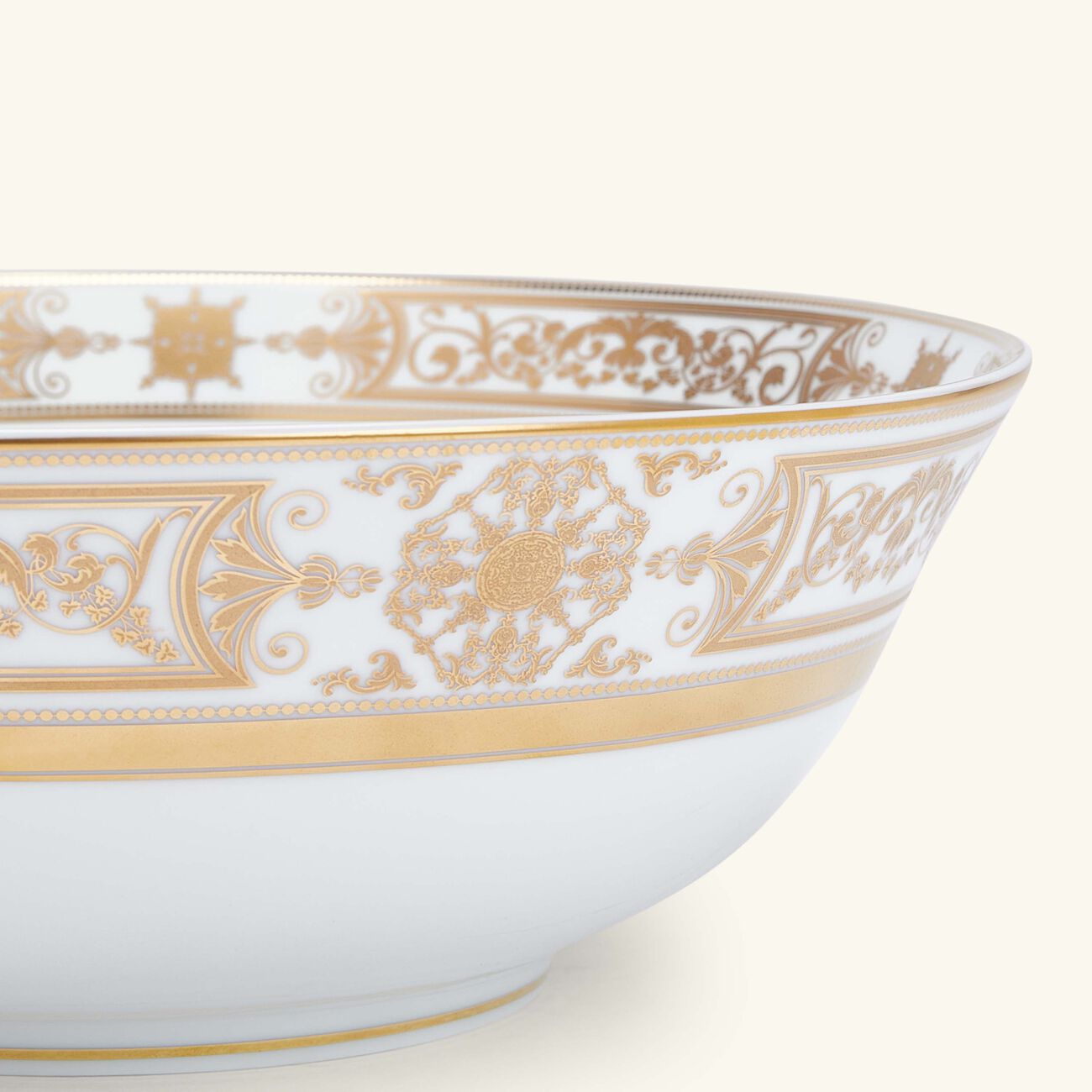 bernardaud aux rois salad bowl gold 25cm