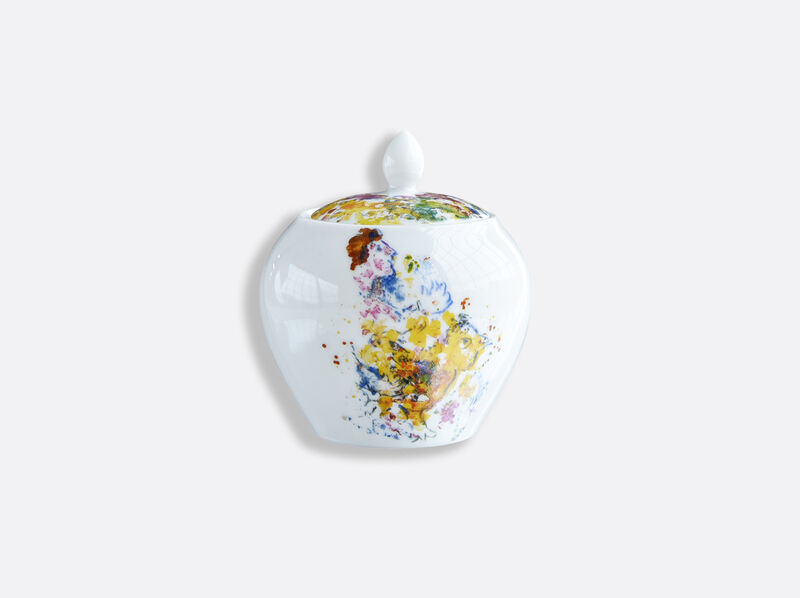 Chagall - Bouquet De Fleurs Sugar Bowl 12 C. "Boule" Shape, large
