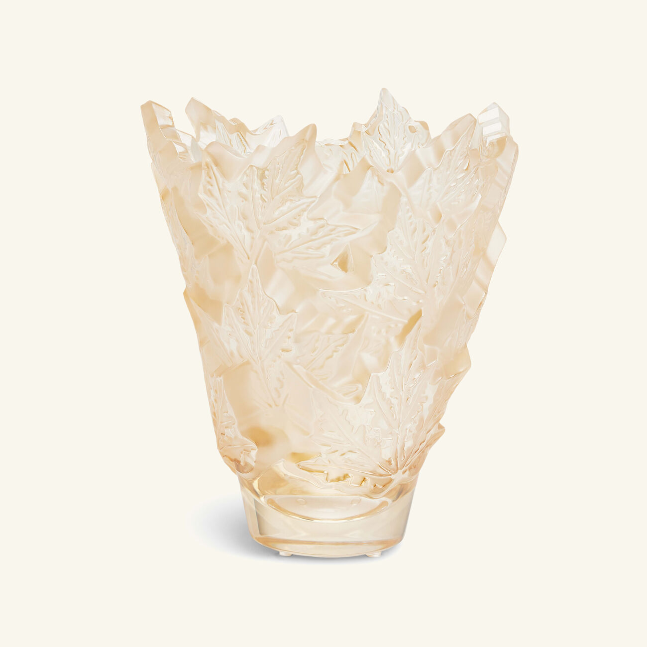 lalique champs lys es vase medium gold