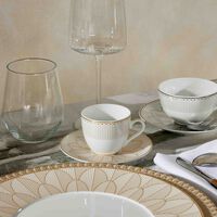 christofle malmaison imp riale coffee cup saucer gold set of 2