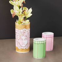 Medusa Amplified Pink Coin Vase Small Pink versace medusa amplified pink coin vase small pink