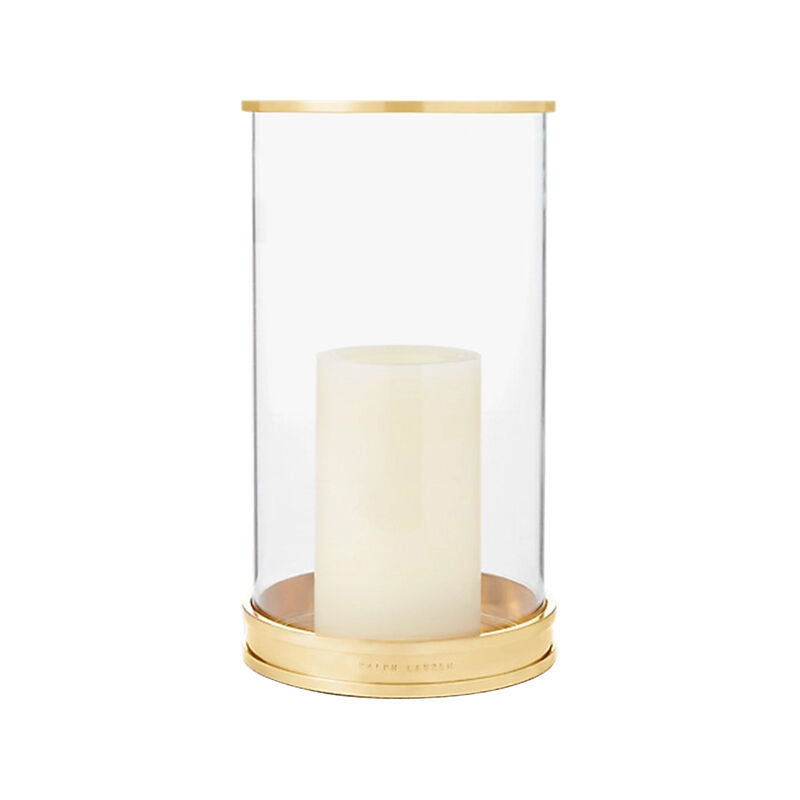 Shop Ralph Lauren Home Brass Medium Modern Hurricane Candle Holder |  027216149130