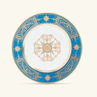 bernardaud aux rois dinner plate round gold 26cm