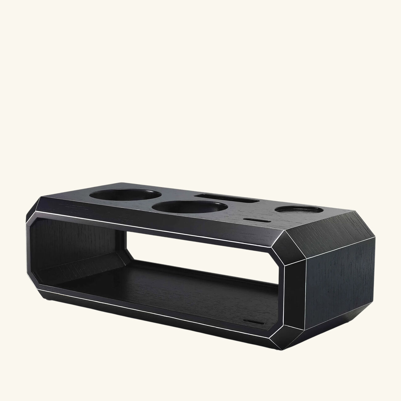 Octogone Bar Accessory Case Black baccarat octogone bar accessory case black