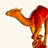 daum racing dromedary figurine medium brown