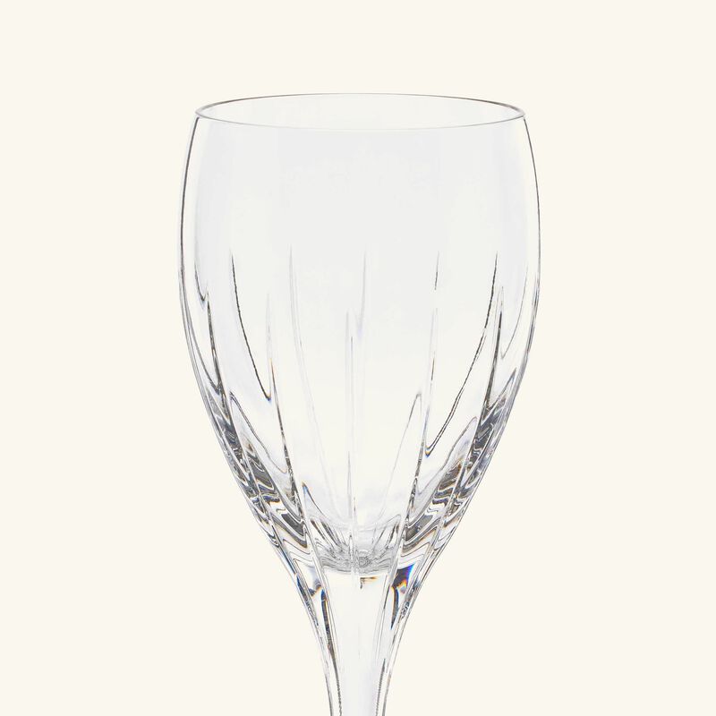 christofle iriana wine glass clear set of 2