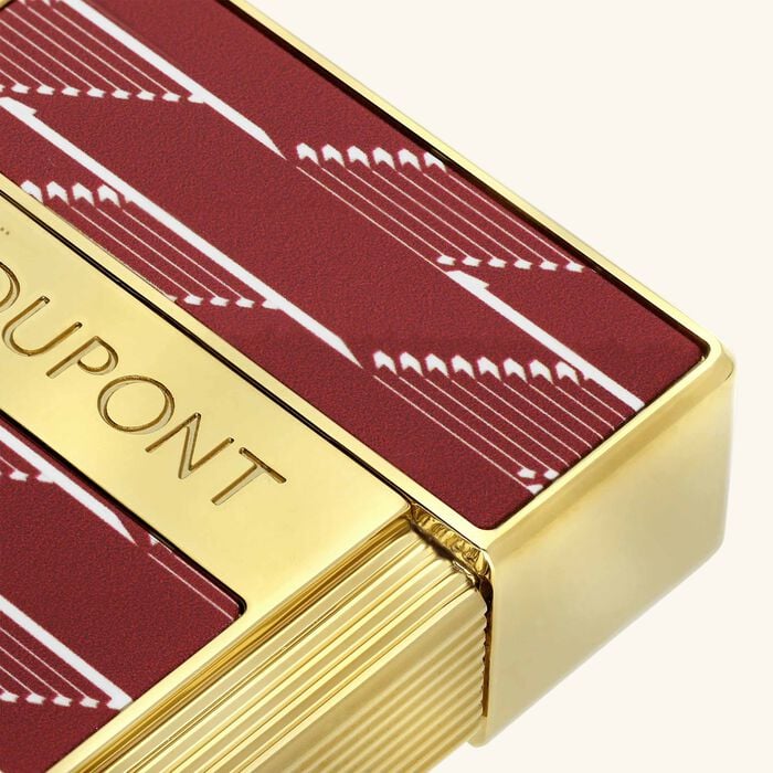 st dupont biggy monogram 1872 lighter burgundy