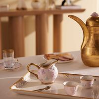 villari butterfly milk pitcher pink