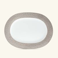 bernardaud ecume serving platter oval silver 35cm