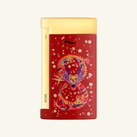 st dupont slim 7 year of the dragon lighter red