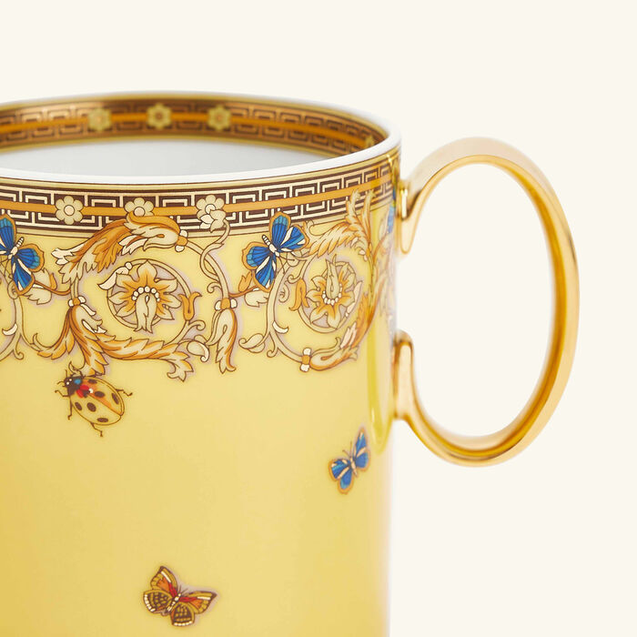 le jardin de versace mug yellow