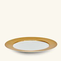 bernardaud sauvage blanc service plate round gold 29cm