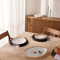 برناردو طبق التقديم أبورو بيضاوي أبيض 39 سم