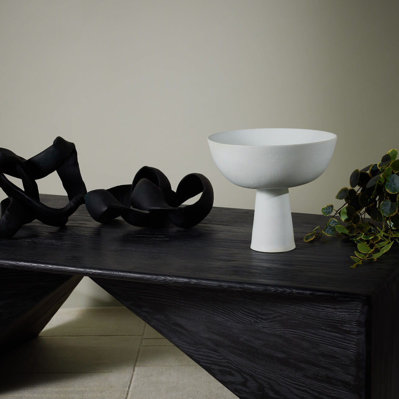 l objet terra centerpiece medium white