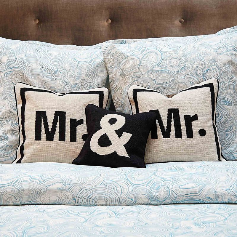 "&" Needlepoint Pillow jonathan adler needlepoint pillow