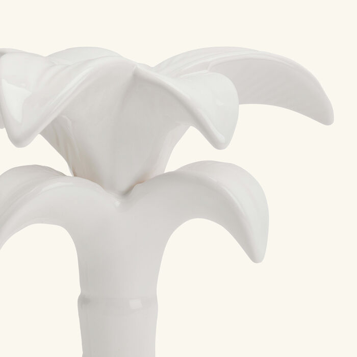 les ottomans palm trees candle holder white
