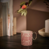 versace barocco mug pink