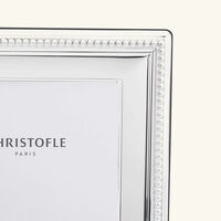 christofle perles picture frame 13x9cm silver plated