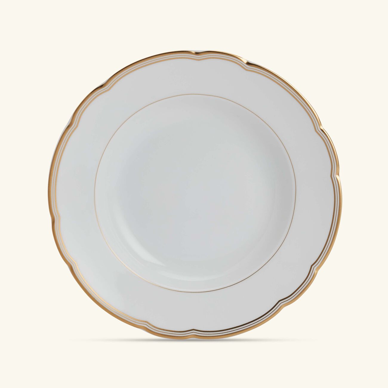 Pompadour Soup Bowl Round Gold bernardaud pompadour soup bowl round gold