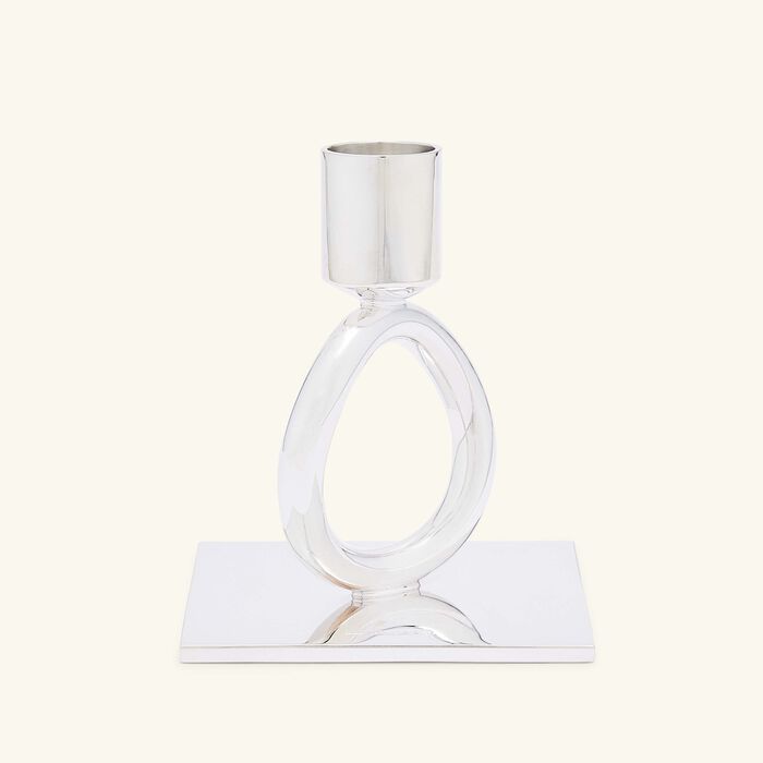 christofle vertigo ring candle holder silver plated