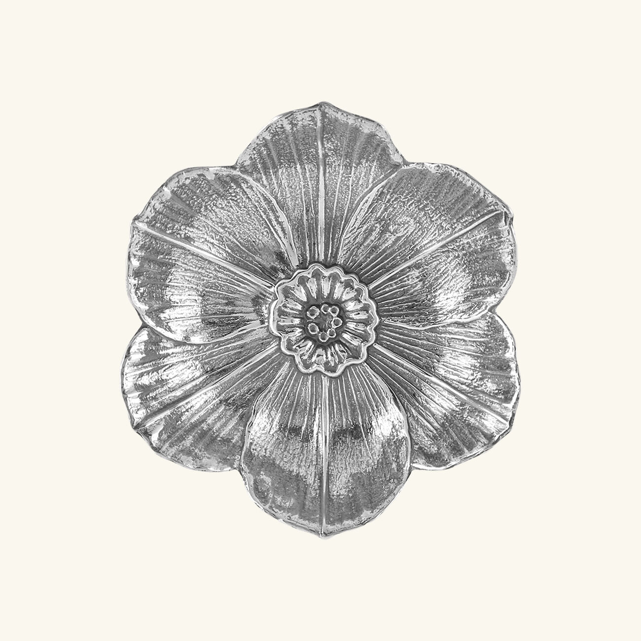 بوتشيلاتي وعاء على شكل زهرة النرجس فضي بحجم صغير جدًا