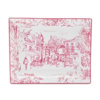 Tout Paris Ashtray Rectangular Pink bernardaud tout paris ashtray rectangular pink