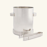 ralph lauren home thorpe ice bucket with tongs silver