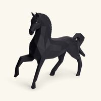 lladro horse sculpture large black