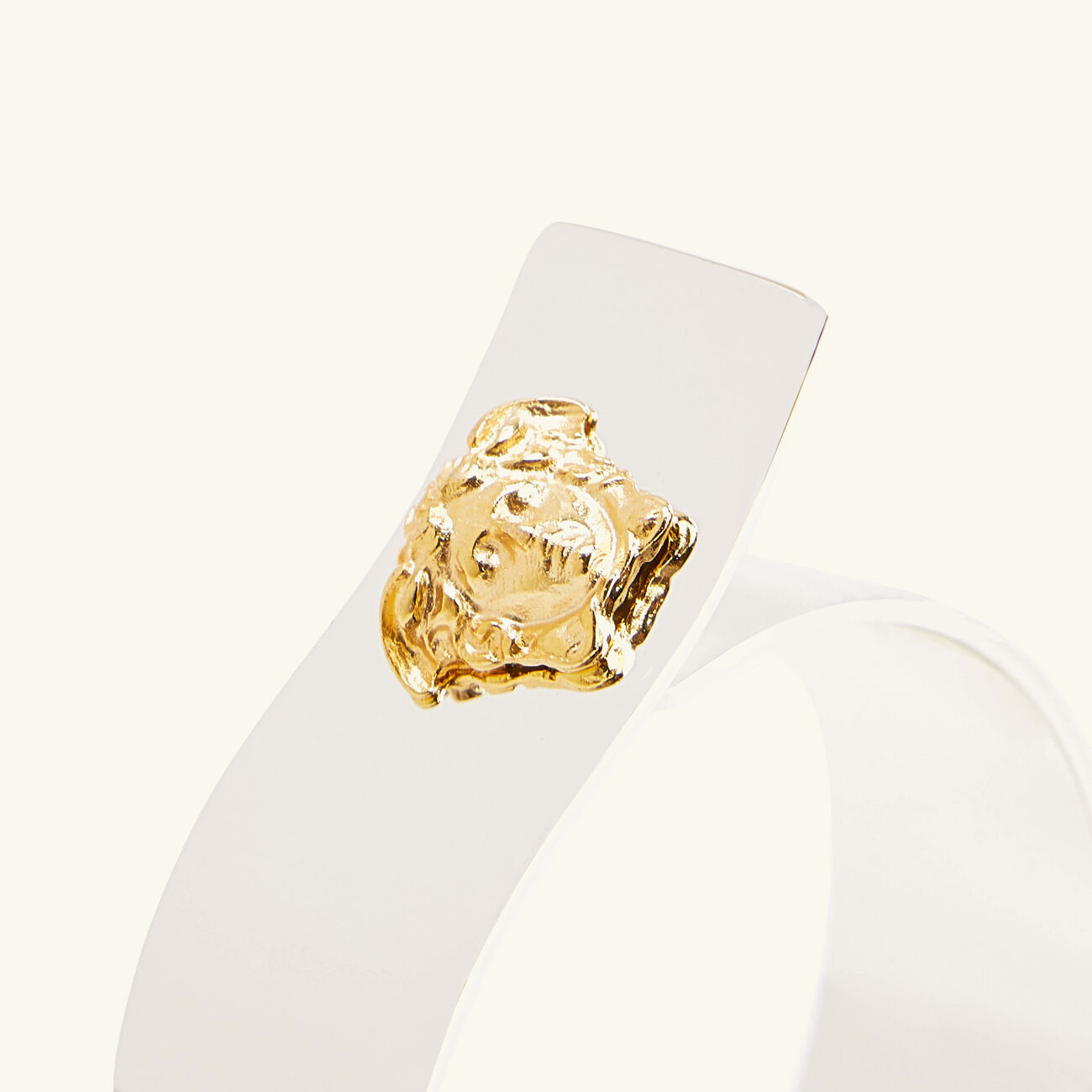 versace medusa napkin ring silver plated set of 4