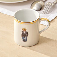 Wilshire Tux Bear Mug White Set of 4 ralph lauren home wilshire tux bear mug white set of 4