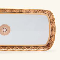 bernardaud eventail cake platter rectangular white 38cm