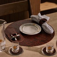 دملاج طقم حياة المؤلف من 6 أطباق للخبز والزبدة باللون الذهبي 17 سم