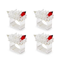 Zenith Napkin Ring in Crystal, Set of 4, small