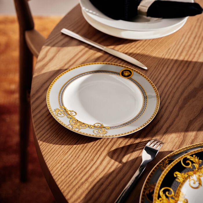 versace prestige gala le bleu salad plate round blue 22cm