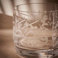 دملاج حامل الشموع  ثلث  بتصميم شفاف