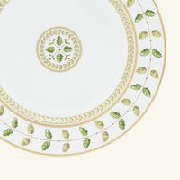 bernardaud constance bread butter plate round green 16cm