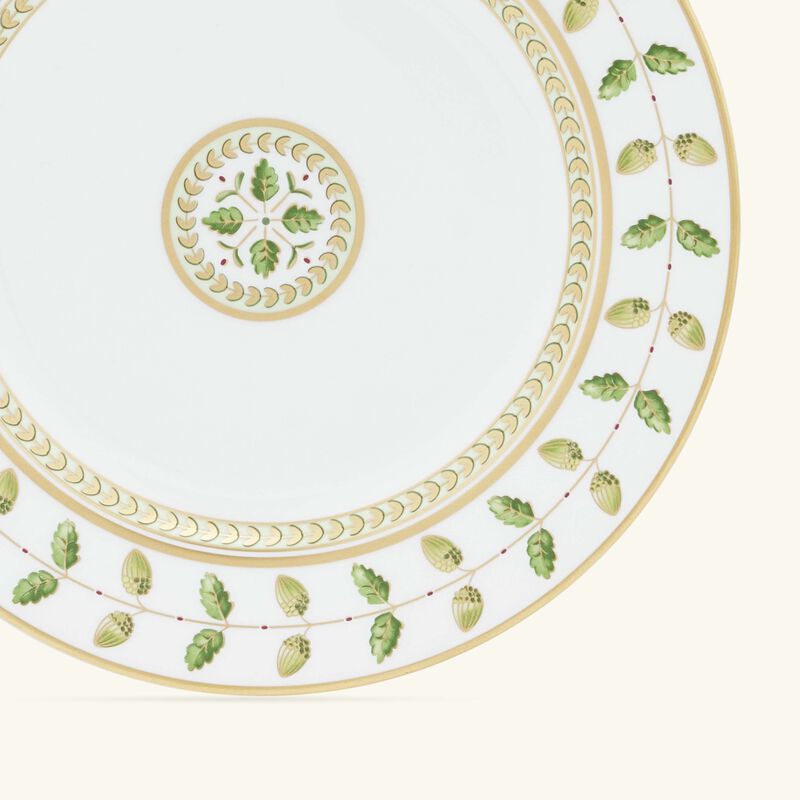 bernardaud constance bread butter plate round green 16cm