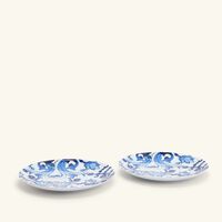 dolce gabbana casa blu mediterraneo fiore piccolo dinner plate blue round 26cm set of 2