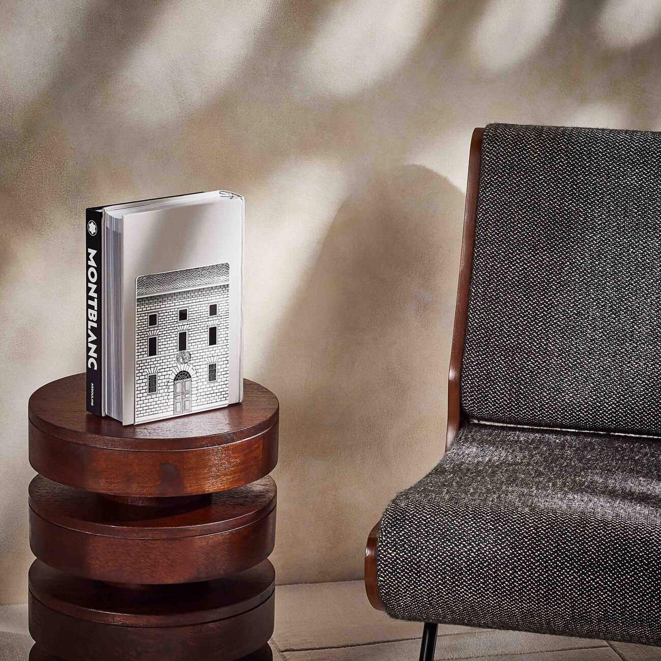 fornasetti architettura bookends grey