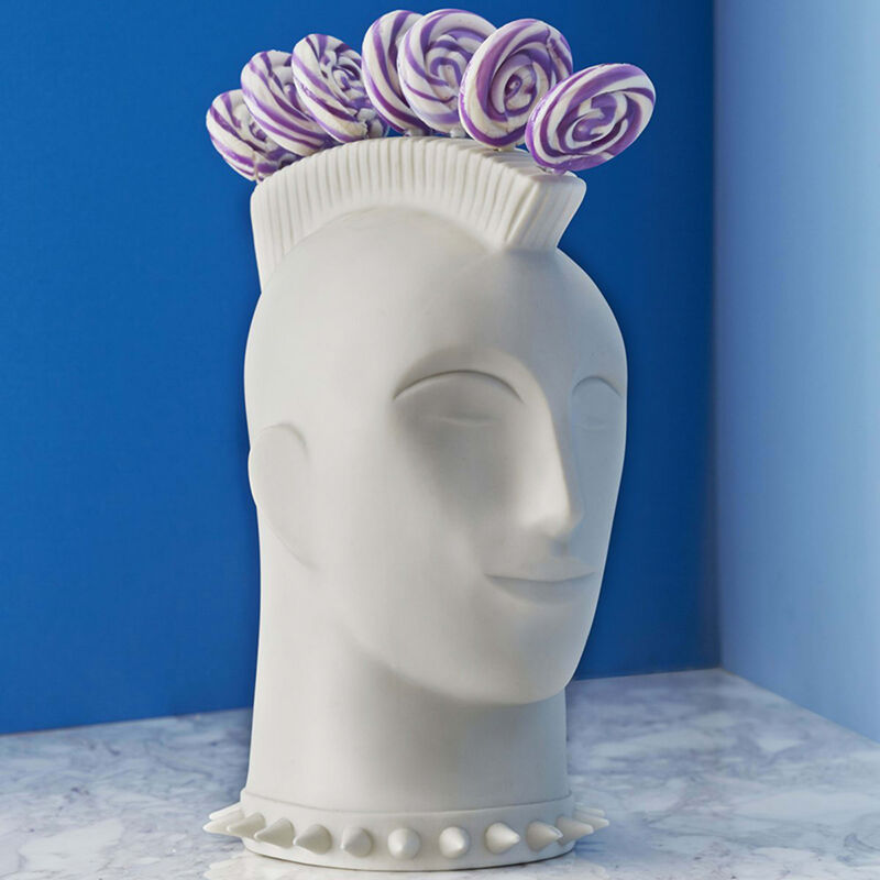 Mohawk Lollipop Holder Small White jonathan adler mohawk lollipop holder small white