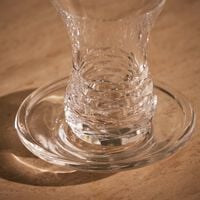 ماريو تشيوني فنجان الشاي سينسوريال أرمودو مع صحنه شفاف