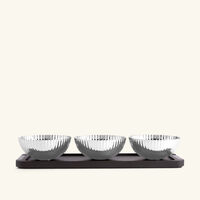 Bernadotte Serving Bowl Set Brown georg jensen bernadotte serving bowl set brown