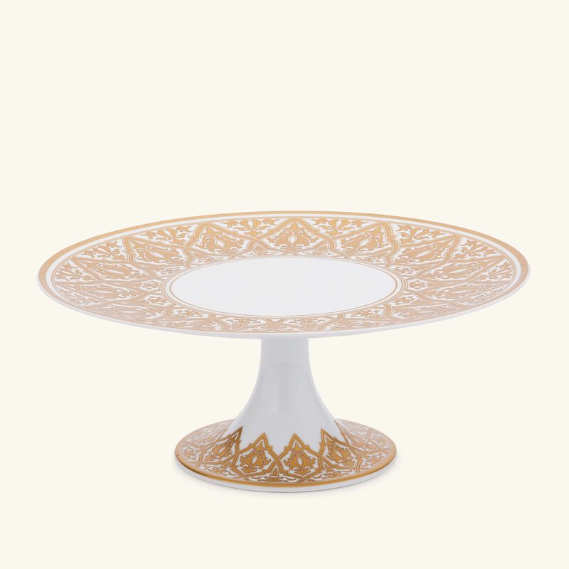 bernardaud venise cake stand gold