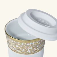 bernardaud ecume travel mug gold