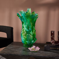 daum magnum borneo vase extra large green