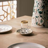 Taormina Arabic Tea Cup & Saucer Green villari taormina arabic tea cup saucer green